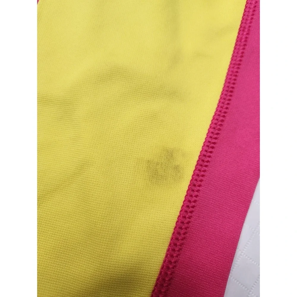 Nike Therma-FIT Hoodie Womens Large Pink Yellow Just Do‎ It Pullover Sweatshirt